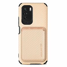 Coque Ultra Fine Silicone Souple Housse Etui avec Aimante Magnetique S03D pour Xiaomi Mi 11X 5G Or