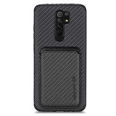 Coque Ultra Fine Silicone Souple Housse Etui avec Aimante Magnetique S03D pour Xiaomi Poco M2 Noir