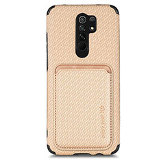 Coque Ultra Fine Silicone Souple Housse Etui avec Aimante Magnetique S03D pour Xiaomi Poco M2 Or