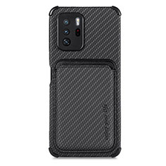 Coque Ultra Fine Silicone Souple Housse Etui avec Aimante Magnetique S03D pour Xiaomi Poco X3 GT 5G Noir