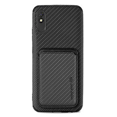 Coque Ultra Fine Silicone Souple Housse Etui avec Aimante Magnetique S03D pour Xiaomi Redmi 9AT Noir