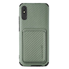 Coque Ultra Fine Silicone Souple Housse Etui avec Aimante Magnetique S03D pour Xiaomi Redmi 9AT Vert