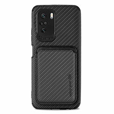 Coque Ultra Fine Silicone Souple Housse Etui avec Aimante Magnetique S03D pour Xiaomi Redmi K40 5G Noir