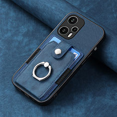 Coque Ultra Fine Silicone Souple Housse Etui avec Aimante Magnetique S03D pour Xiaomi Redmi Note 12 Turbo 5G Bleu