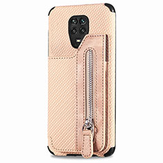 Coque Ultra Fine Silicone Souple Housse Etui avec Aimante Magnetique S03D pour Xiaomi Redmi Note 9 Pro Or