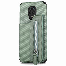 Coque Ultra Fine Silicone Souple Housse Etui avec Aimante Magnetique S03D pour Xiaomi Redmi Note 9S Vert