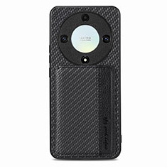 Coque Ultra Fine Silicone Souple Housse Etui avec Aimante Magnetique S04D pour Huawei Honor Magic5 Lite 5G Noir