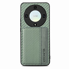 Coque Ultra Fine Silicone Souple Housse Etui avec Aimante Magnetique S04D pour Huawei Honor Magic5 Lite 5G Vert