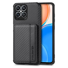 Coque Ultra Fine Silicone Souple Housse Etui avec Aimante Magnetique S04D pour Huawei Honor X8 4G Noir