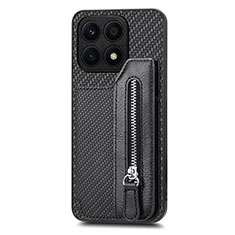 Coque Ultra Fine Silicone Souple Housse Etui avec Aimante Magnetique S04D pour Huawei Honor X8a 4G Noir