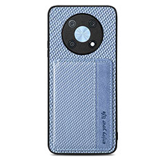 Coque Ultra Fine Silicone Souple Housse Etui avec Aimante Magnetique S04D pour Huawei Nova Y90 Bleu