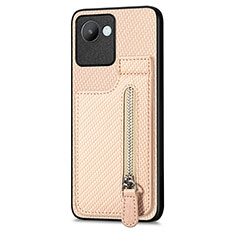 Coque Ultra Fine Silicone Souple Housse Etui avec Aimante Magnetique S04D pour Realme C30 Or