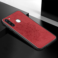 Coque Ultra Fine Silicone Souple Housse Etui avec Aimante Magnetique S04D pour Samsung Galaxy A21 European Rouge