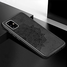 Coque Ultra Fine Silicone Souple Housse Etui avec Aimante Magnetique S04D pour Samsung Galaxy A71 4G A715 Noir