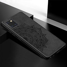 Coque Ultra Fine Silicone Souple Housse Etui avec Aimante Magnetique S04D pour Samsung Galaxy A81 Noir