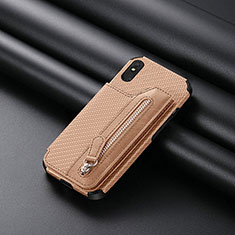 Coque Ultra Fine Silicone Souple Housse Etui avec Aimante Magnetique S04D pour Xiaomi Redmi 9AT Or