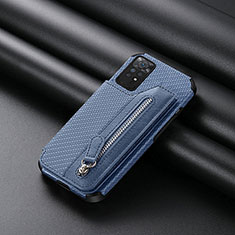 Coque Ultra Fine Silicone Souple Housse Etui avec Aimante Magnetique S04D pour Xiaomi Redmi Note 12 Pro 4G Bleu