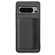 Coque Ultra Fine Silicone Souple Housse Etui avec Aimante Magnetique S05D pour Google Pixel 8 Pro 5G Noir