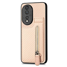 Coque Ultra Fine Silicone Souple Housse Etui avec Aimante Magnetique S05D pour Huawei Honor 80 5G Or