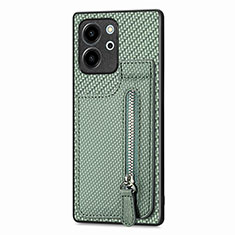 Coque Ultra Fine Silicone Souple Housse Etui avec Aimante Magnetique S05D pour Huawei Honor 80 SE 5G Vert