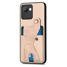 Coque Ultra Fine Silicone Souple Housse Etui avec Aimante Magnetique S05D pour Realme C30 Or