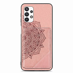 Coque Ultra Fine Silicone Souple Housse Etui avec Aimante Magnetique S05D pour Samsung Galaxy A32 5G Or Rose