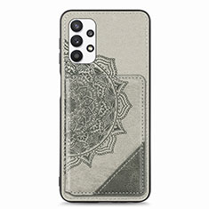 Coque Ultra Fine Silicone Souple Housse Etui avec Aimante Magnetique S05D pour Samsung Galaxy M32 5G Gris