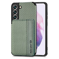 Coque Ultra Fine Silicone Souple Housse Etui avec Aimante Magnetique S05D pour Samsung Galaxy S21 Plus 5G Vert