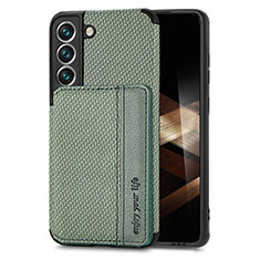 Coque Ultra Fine Silicone Souple Housse Etui avec Aimante Magnetique S05D pour Samsung Galaxy S24 5G Vert