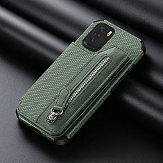 Coque Ultra Fine Silicone Souple Housse Etui avec Aimante Magnetique S05D pour Xiaomi Mi 11i 5G Vert