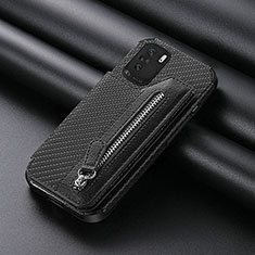 Coque Ultra Fine Silicone Souple Housse Etui avec Aimante Magnetique S05D pour Xiaomi Poco F3 5G Noir