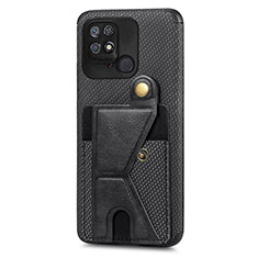 Coque Ultra Fine Silicone Souple Housse Etui avec Aimante Magnetique S05D pour Xiaomi Redmi 10 India Noir