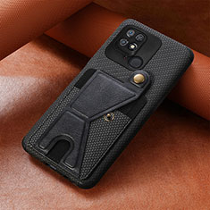 Coque Ultra Fine Silicone Souple Housse Etui avec Aimante Magnetique S06D pour Xiaomi Redmi 10 India Noir