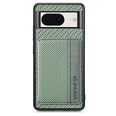 Coque Ultra Fine Silicone Souple Housse Etui avec Aimante Magnetique S07D pour Google Pixel 8 5G Vert