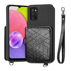 Coque Ultra Fine Silicone Souple Housse Etui avec Aimante Magnetique S07D pour Samsung Galaxy F02S SM-E025F Noir