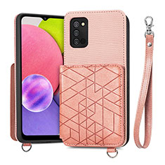 Coque Ultra Fine Silicone Souple Housse Etui avec Aimante Magnetique S07D pour Samsung Galaxy M02s Rose