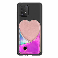 Coque Ultra Fine Silicone Souple Housse Etui avec Aimante Magnetique S07D pour Samsung Galaxy M80S Rose