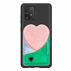 Coque Ultra Fine Silicone Souple Housse Etui avec Aimante Magnetique S07D pour Samsung Galaxy S10 Lite Vert