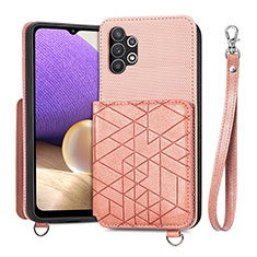 Coque Ultra Fine Silicone Souple Housse Etui avec Aimante Magnetique S08D pour Samsung Galaxy M32 5G Rose