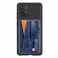 Coque Ultra Fine Silicone Souple Housse Etui avec Aimante Magnetique S08D pour Samsung Galaxy M80S Bleu