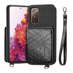 Coque Ultra Fine Silicone Souple Housse Etui avec Aimante Magnetique S08D pour Samsung Galaxy S20 FE (2022) 5G Noir