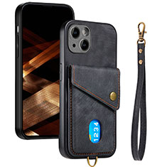 Coque Ultra Fine Silicone Souple Housse Etui avec Aimante Magnetique S09D pour Apple iPhone 14 Noir