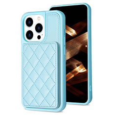 Coque Ultra Fine Silicone Souple Housse Etui avec Aimante Magnetique S10D pour Apple iPhone 13 Pro Bleu Ciel