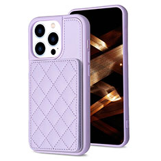 Coque Ultra Fine Silicone Souple Housse Etui avec Aimante Magnetique S10D pour Apple iPhone 13 Pro Violet Clair