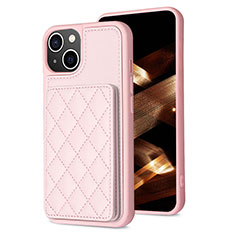 Coque Ultra Fine Silicone Souple Housse Etui avec Aimante Magnetique S10D pour Apple iPhone 14 Plus Or Rose