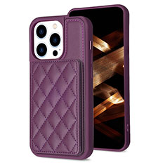 Coque Ultra Fine Silicone Souple Housse Etui avec Aimante Magnetique S10D pour Apple iPhone 14 Pro Violet