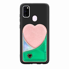 Coque Ultra Fine Silicone Souple Housse Etui avec Aimante Magnetique S10D pour Samsung Galaxy M30s Vert