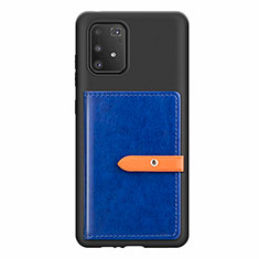 Coque Ultra Fine Silicone Souple Housse Etui avec Aimante Magnetique S10D pour Samsung Galaxy S10 Lite Bleu