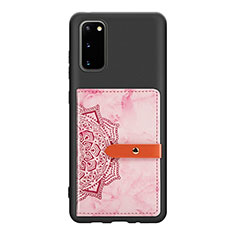 Coque Ultra Fine Silicone Souple Housse Etui avec Aimante Magnetique S10D pour Samsung Galaxy S20 5G Or Rose