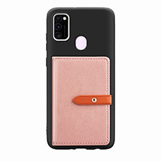 Coque Ultra Fine Silicone Souple Housse Etui avec Aimante Magnetique S11D pour Samsung Galaxy M30s Rose